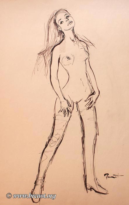 Les pin-up — œuvre de Pierre-Laurent Brenot