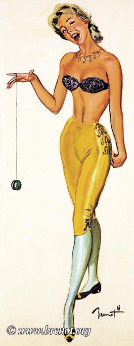 Les pin-up — œuvre de Pierre-Laurent Brenot