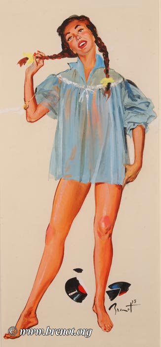 Les pin-up — œuvre de Pierre-Laurent Brenot