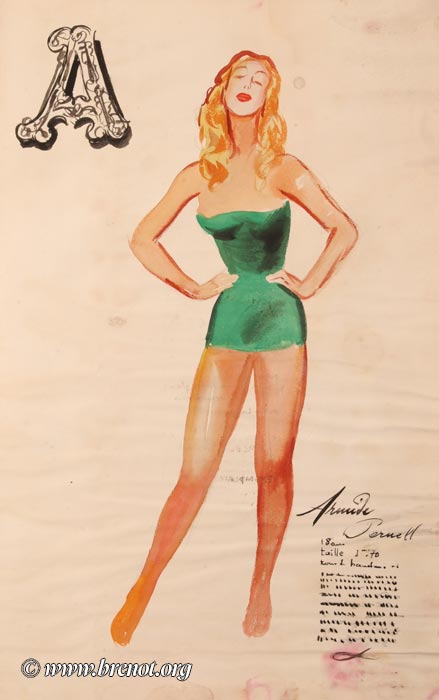 Les pin-up — œuvre de Pierre-Laurent Brenot