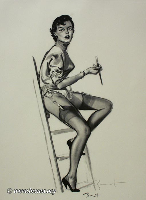 Les pin-up — œuvre de Pierre-Laurent Brenot