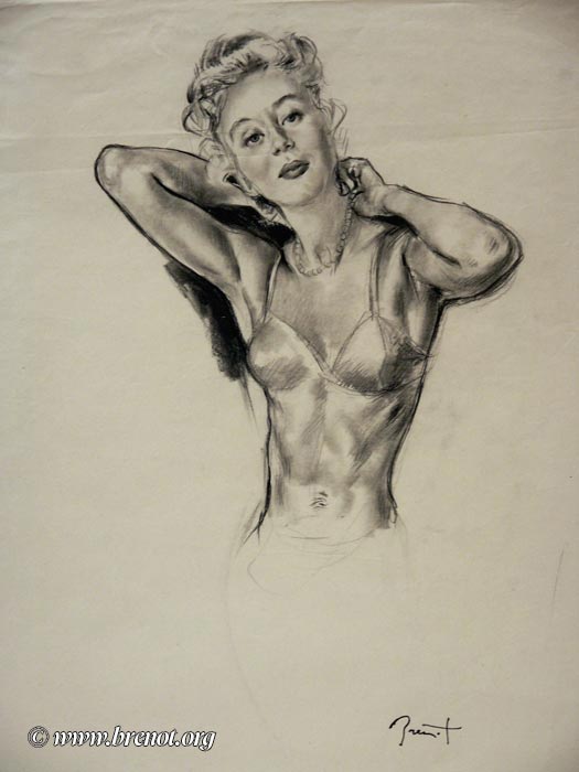 Les pin-up — œuvre de Pierre-Laurent Brenot